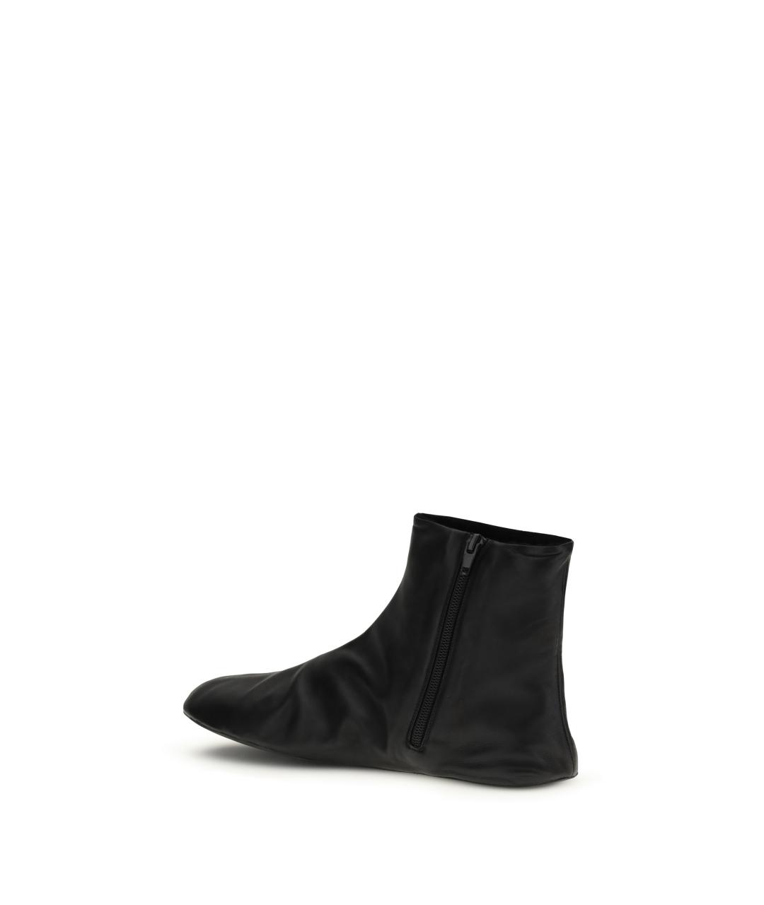 THE ROW Черные кожаные ботинки, фото 3