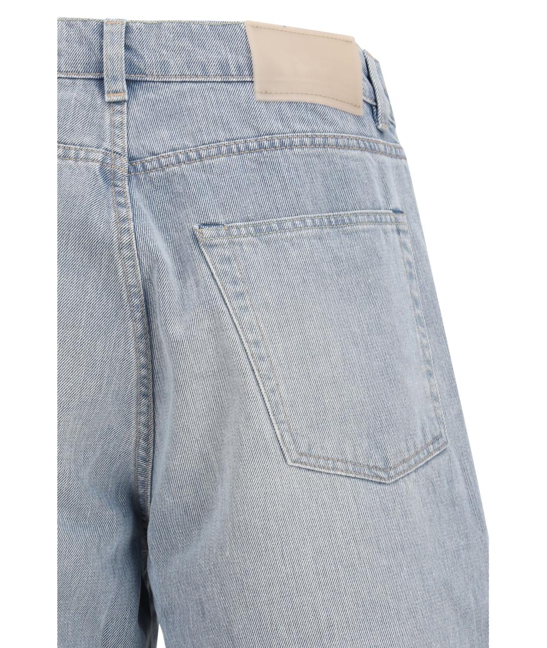 OUR LEGACY Голубые хлопковые прямые джинсы, фото 3