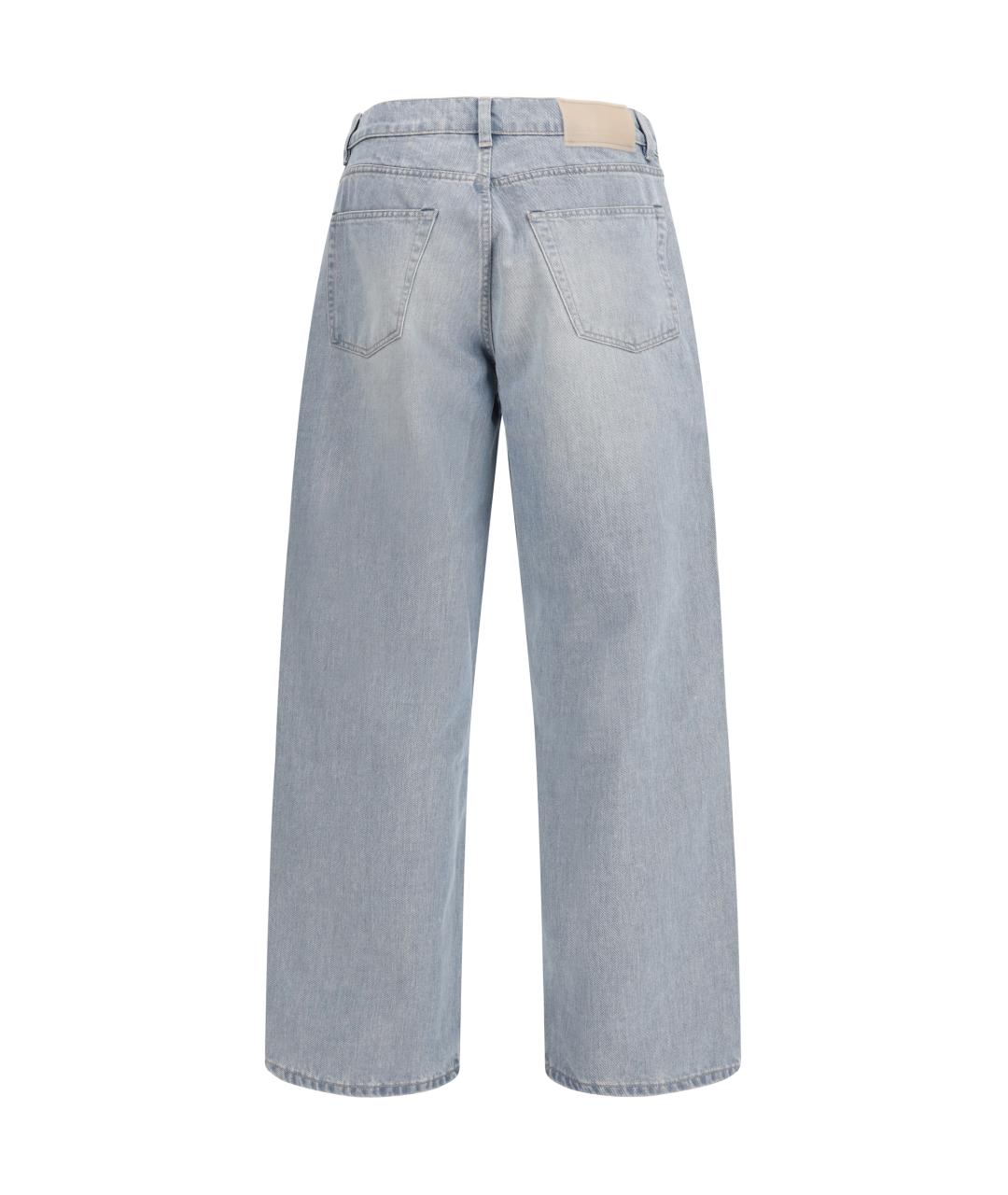 OUR LEGACY Голубые хлопковые прямые джинсы, фото 2