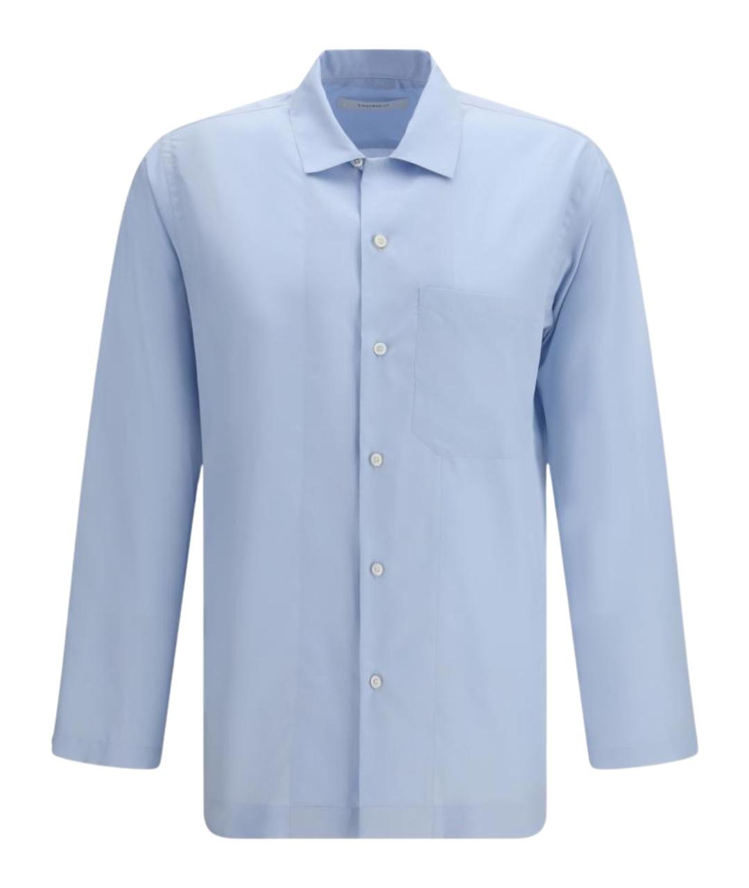 UMIT BENAN Голубая шелковая кэжуал рубашка, фото 1