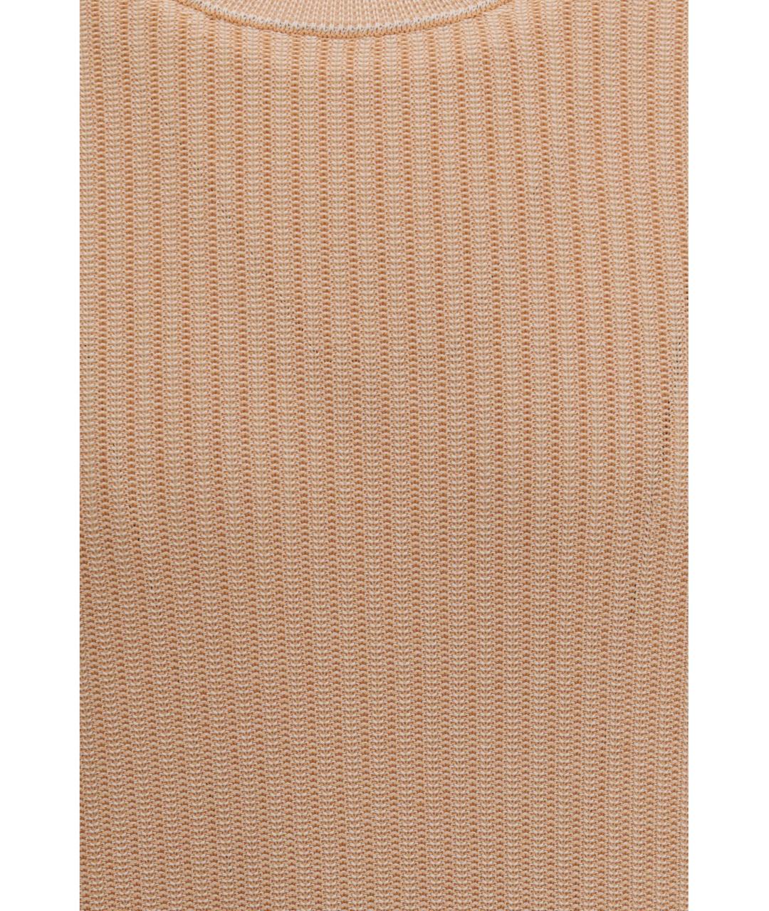 PIACENZA CASHMERE Бежевый хлопковый джемпер / свитер, фото 3