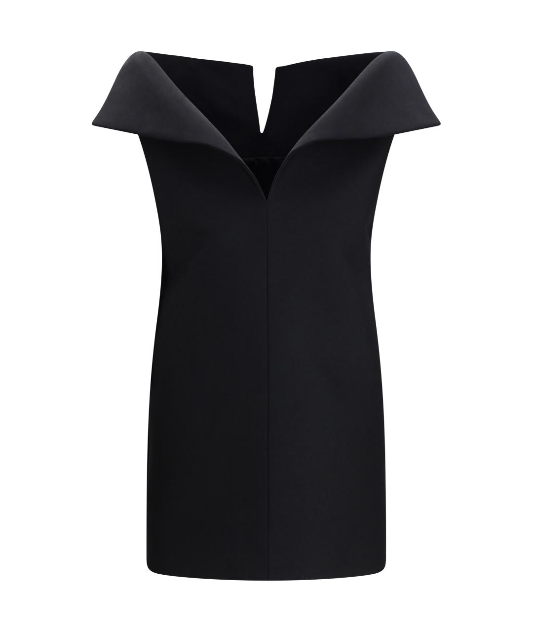 BALENCIAGA Черное шерстяное коктейльное платье, фото 2