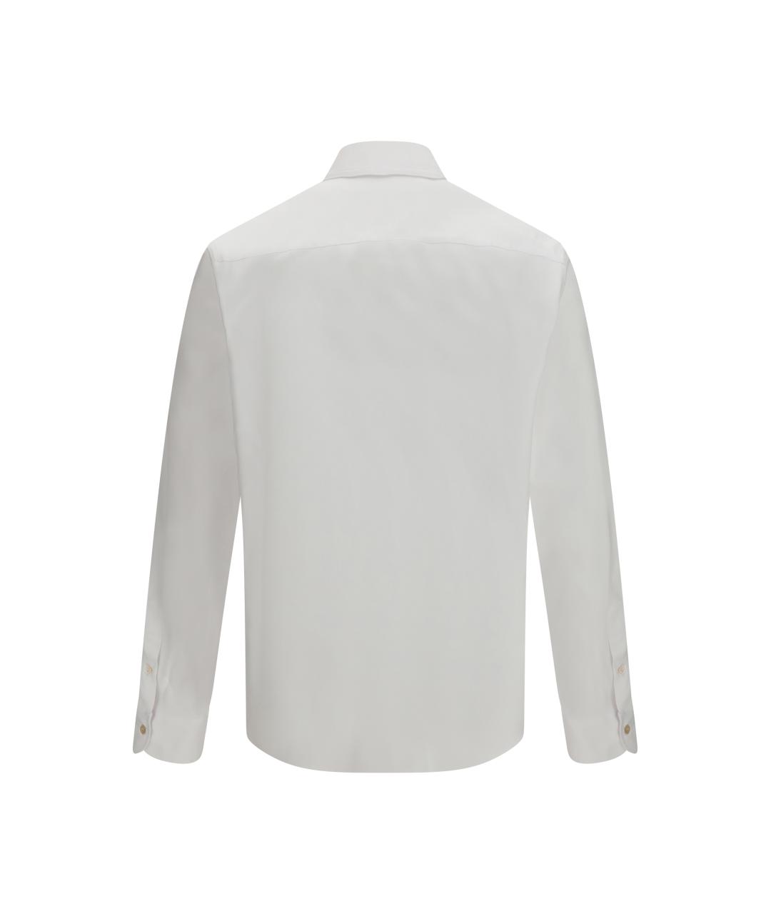 VALENTINO Белая хлопковая классическая рубашка, фото 2
