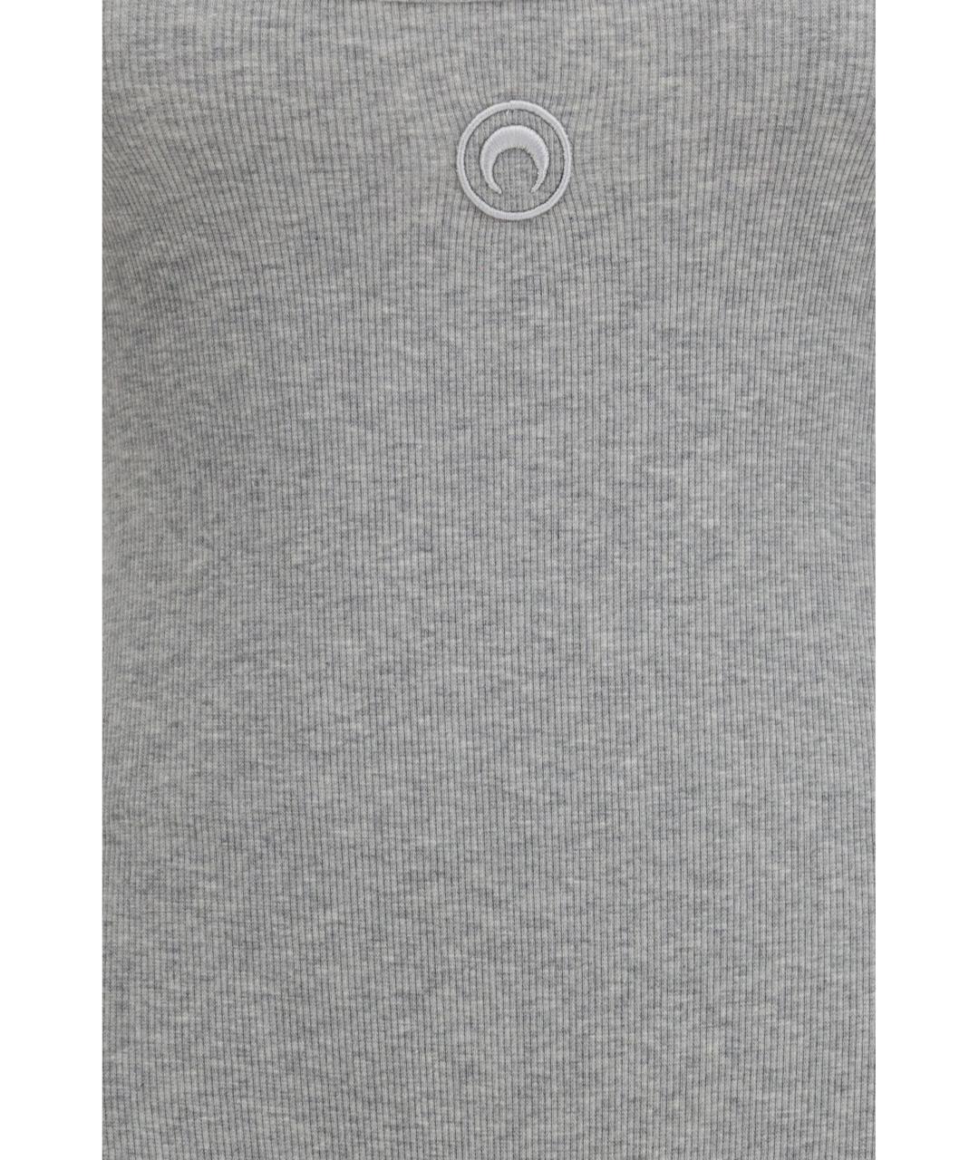 MARINE SERRE Серый хлопковый комбинезон, фото 3