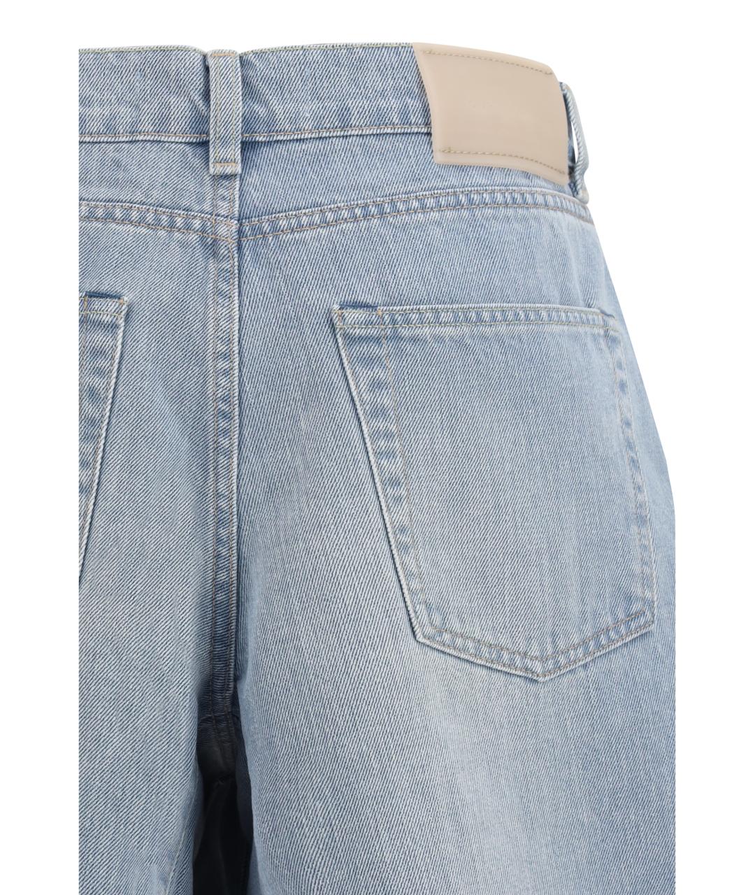 OUR LEGACY Голубые хлопковые шорты, фото 3