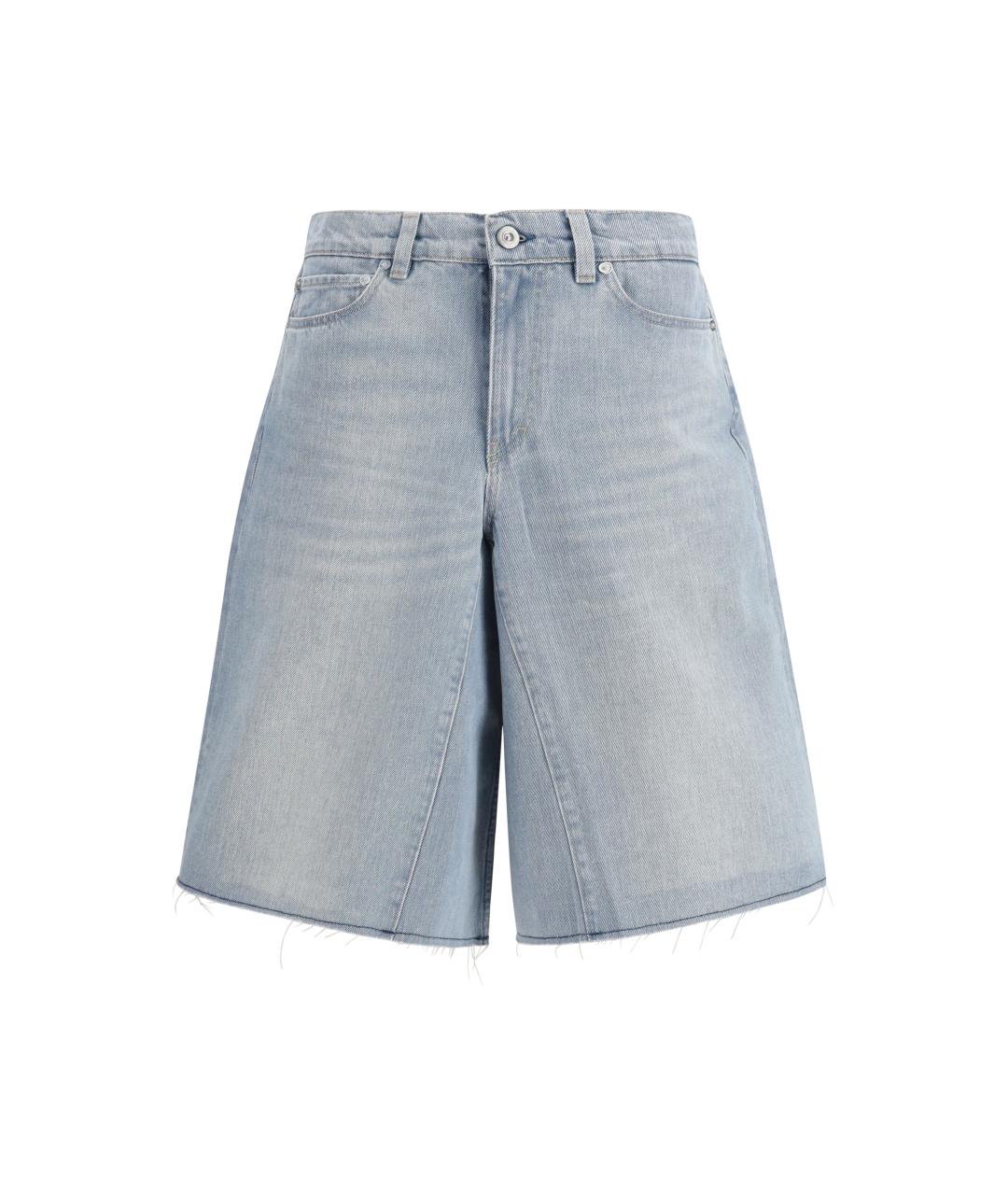 OUR LEGACY Голубые хлопковые шорты, фото 1