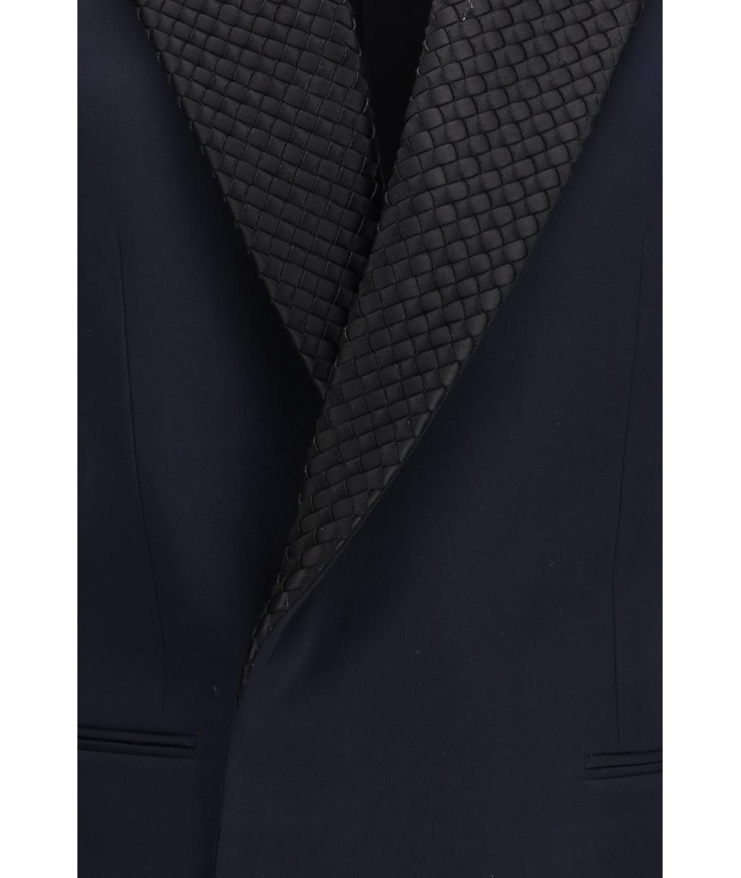 BOTTEGA VENETA Темно-синий шерстяной жакет/пиджак, фото 3