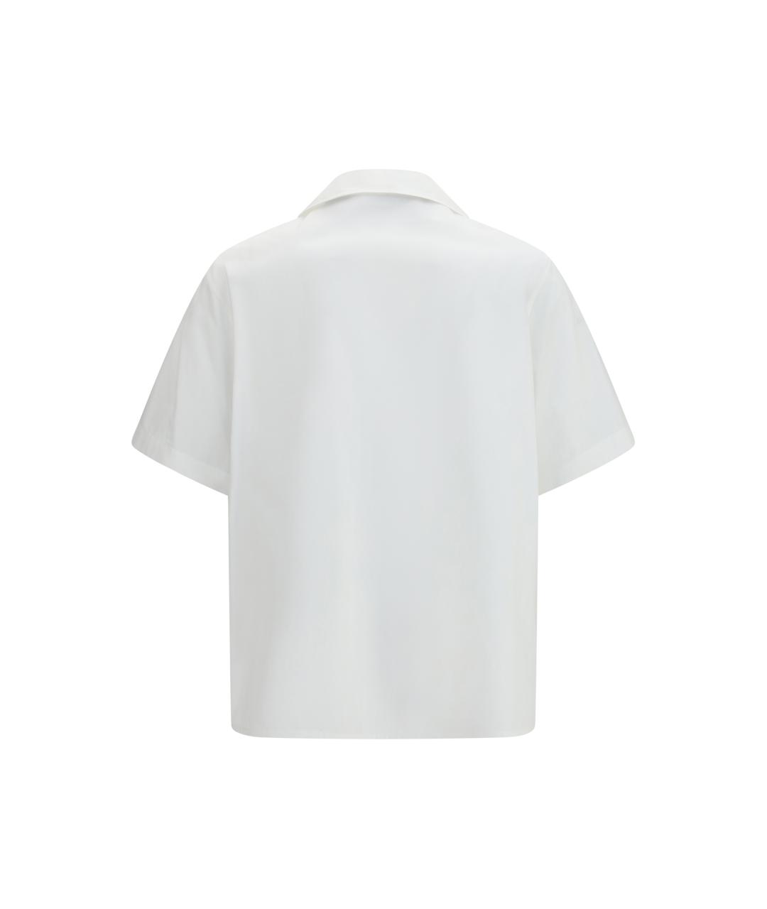 VALENTINO Белая хлопковая классическая рубашка, фото 2