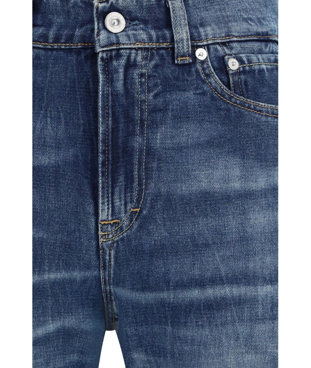 OUR LEGACY Синие хлопковые прямые джинсы, фото 3