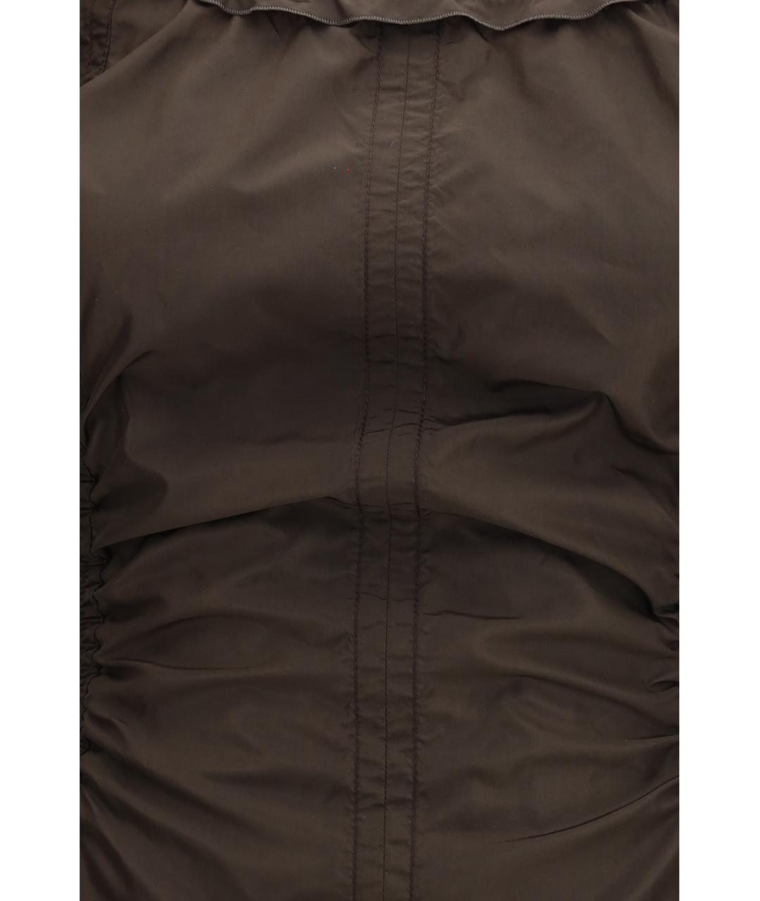 BOTTEGA VENETA Коричневая шелковая блузы, фото 3