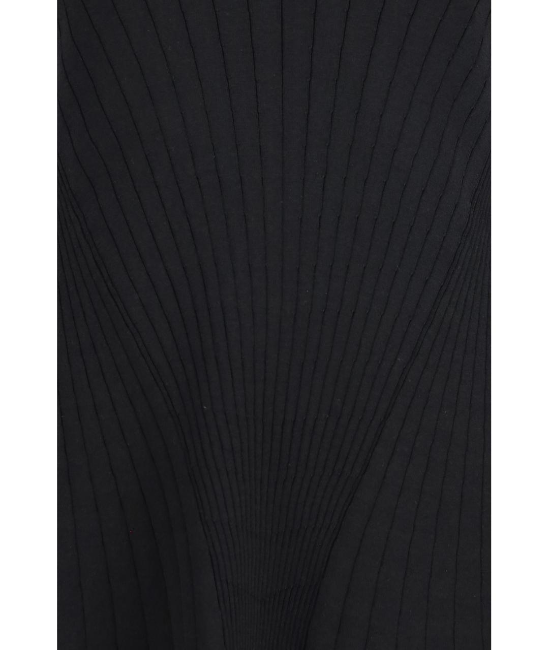 SPORTMAX Черное вискозное повседневное платье, фото 3