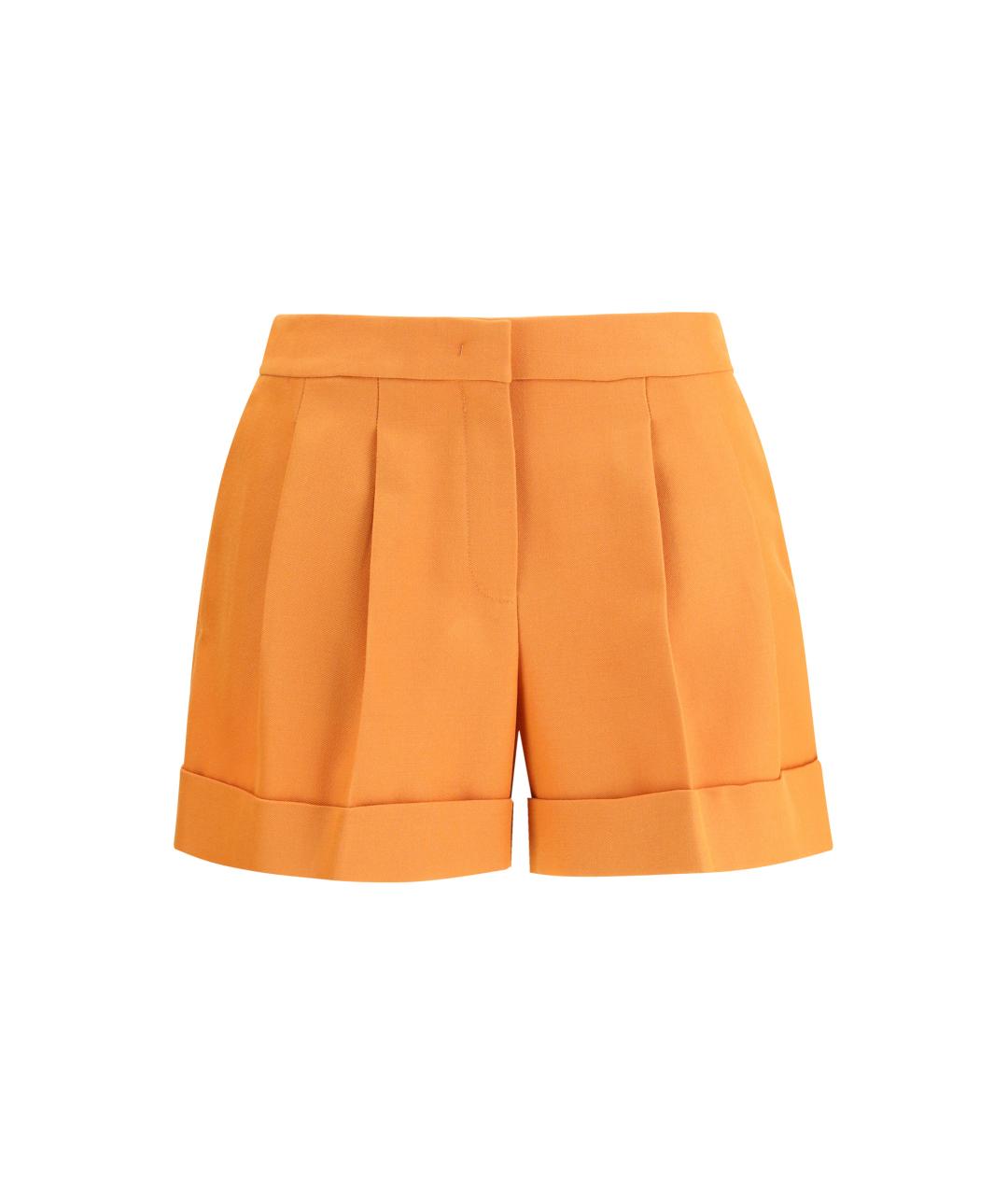 FENDI Оранжевое шерстяные шорты, фото 1