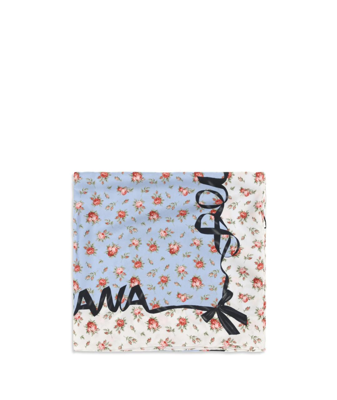 DOLCE&GABBANA Мульти шелковый шарф, фото 1