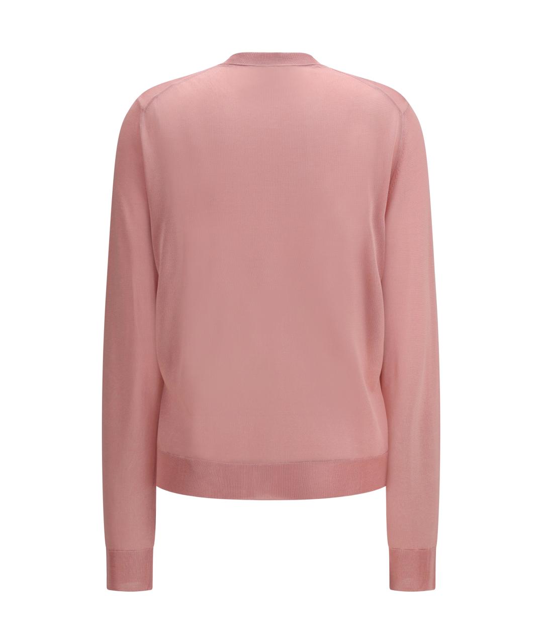 FENDI Розовый вискозный кардиган, фото 2