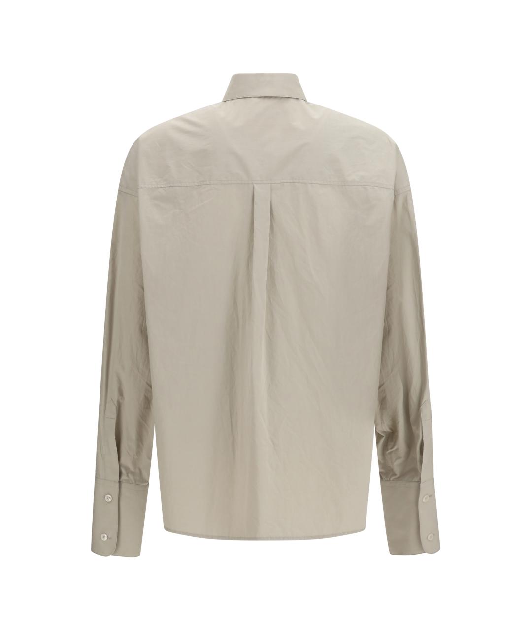 DOLCE&GABBANA Бежевая хлопковая кэжуал рубашка, фото 2