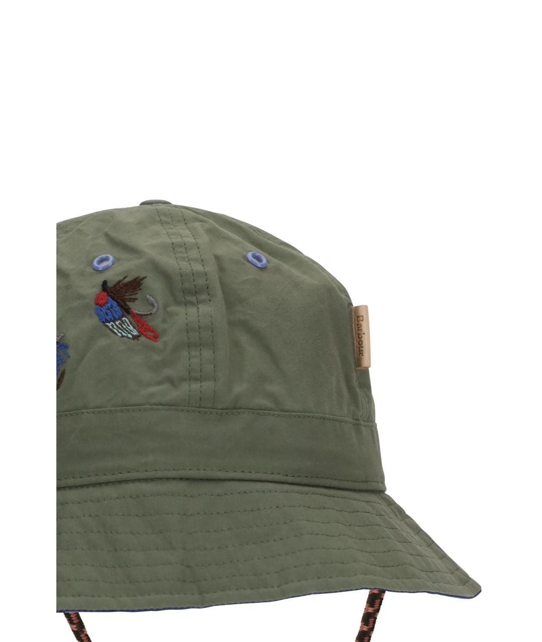 BARBOUR Хаки хлопковая шляпа, фото 3