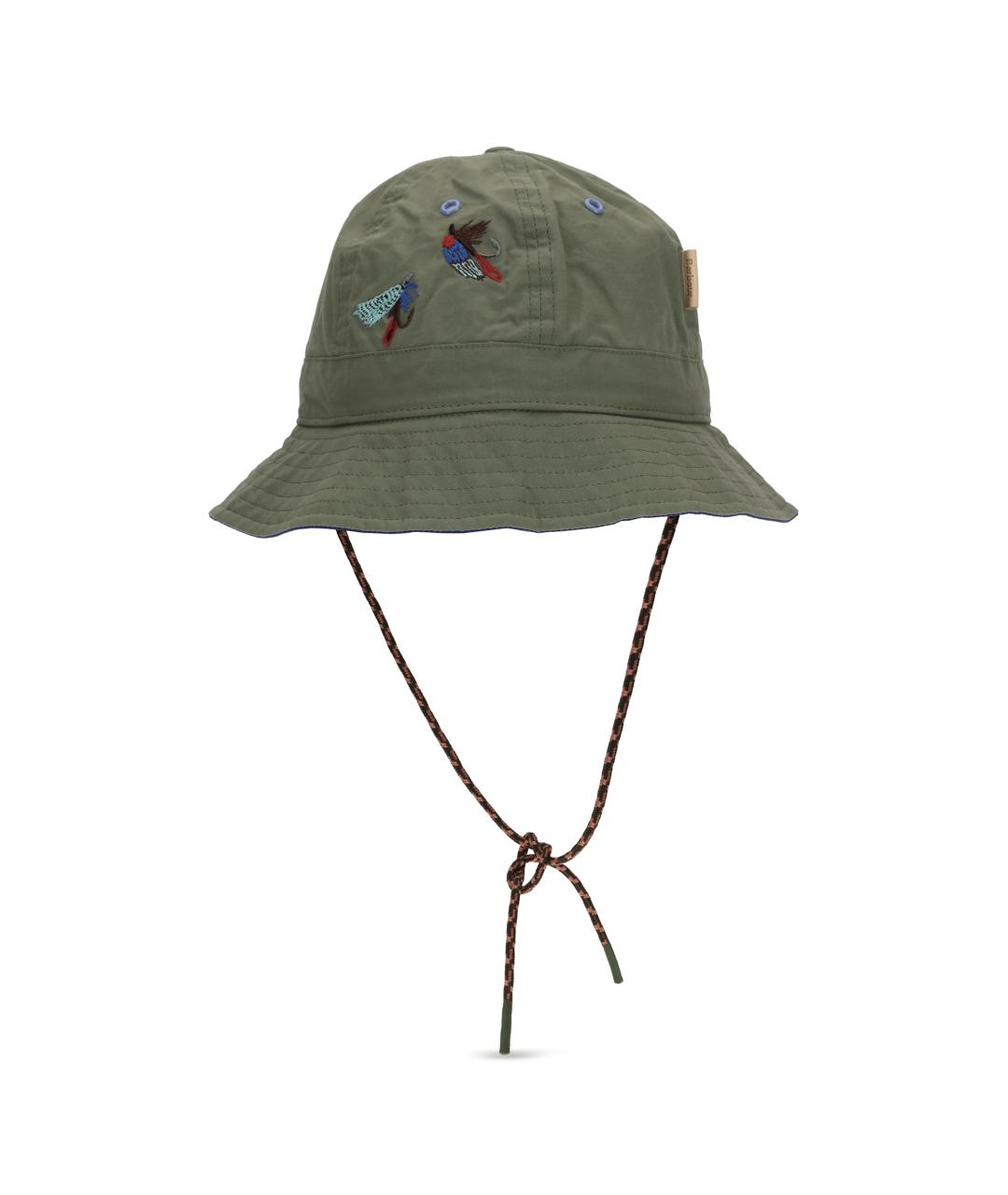 BARBOUR Хаки хлопковая шляпа, фото 1