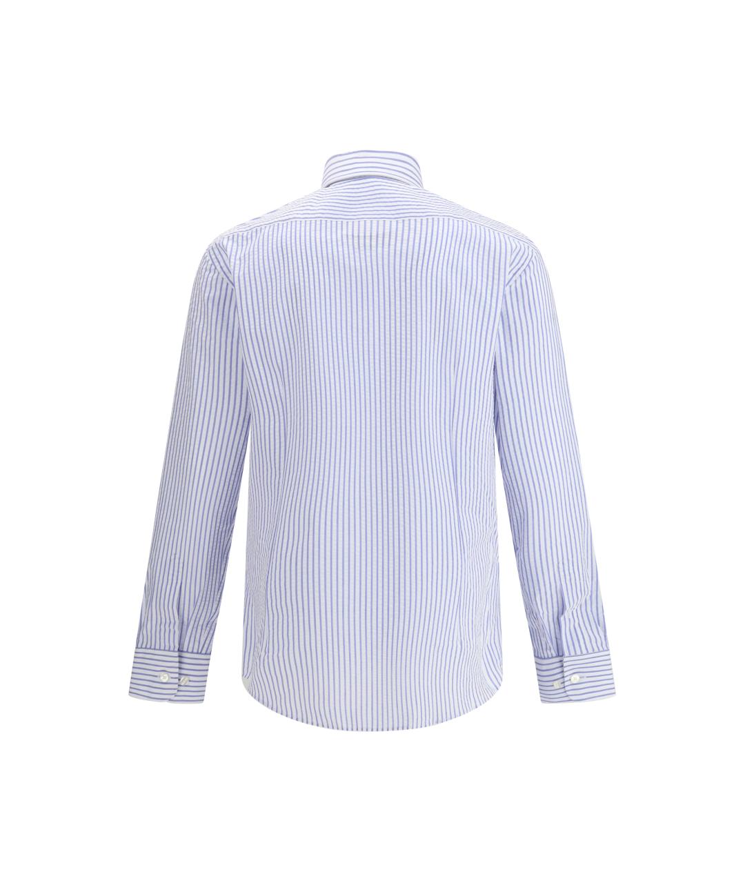 ETRO Голубая хлопковая классическая рубашка, фото 2