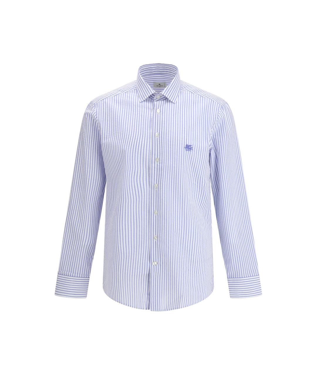 ETRO Голубая хлопковая классическая рубашка, фото 1