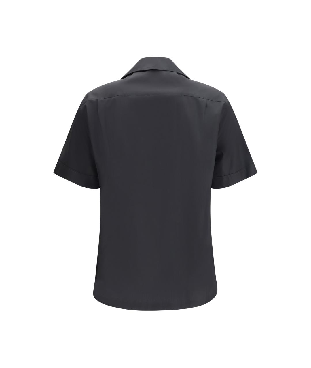 DOLCE&GABBANA Черная хлопковая классическая рубашка, фото 2