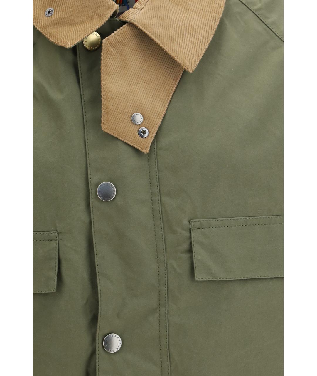 BARBOUR Хаки хлопковая куртка, фото 3