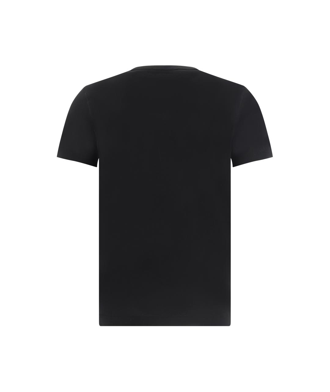 DOLCE&GABBANA Черная хлопковая футболка, фото 2