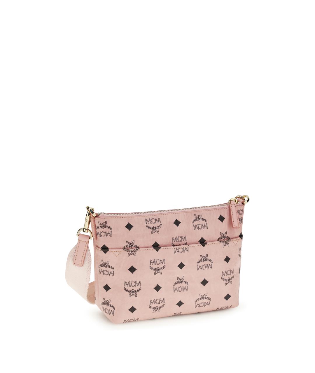 MCM Розовая тканевая сумка через плечо, фото 3