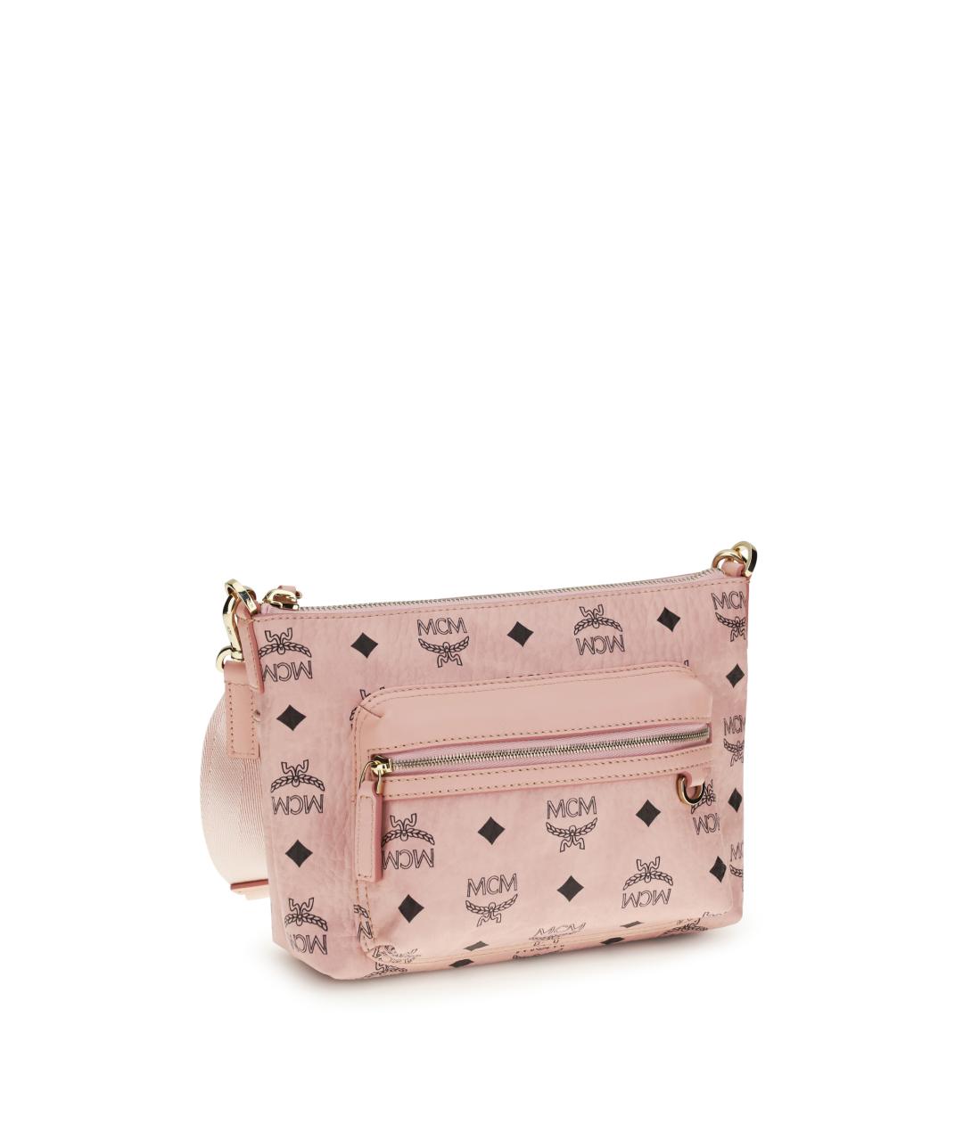 MCM Розовая тканевая сумка через плечо, фото 2
