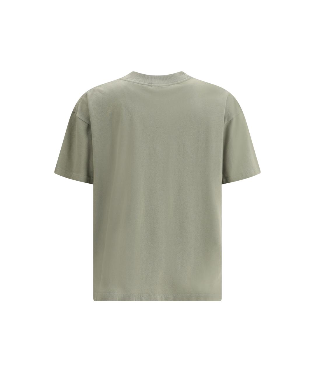 REPRESENT Хаки хлопковая футболка, фото 2