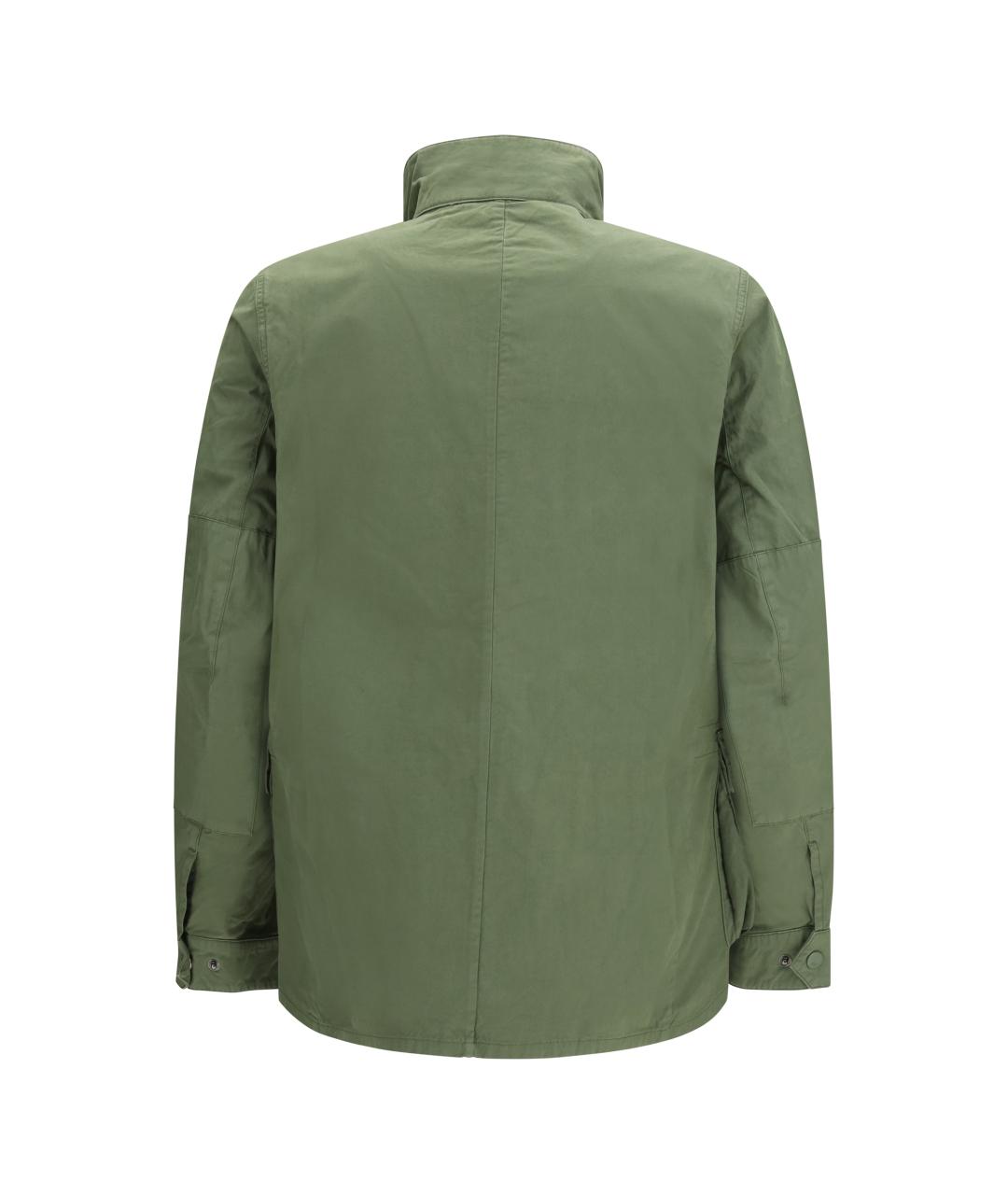 BARBOUR Зеленая хлопковая куртка, фото 2