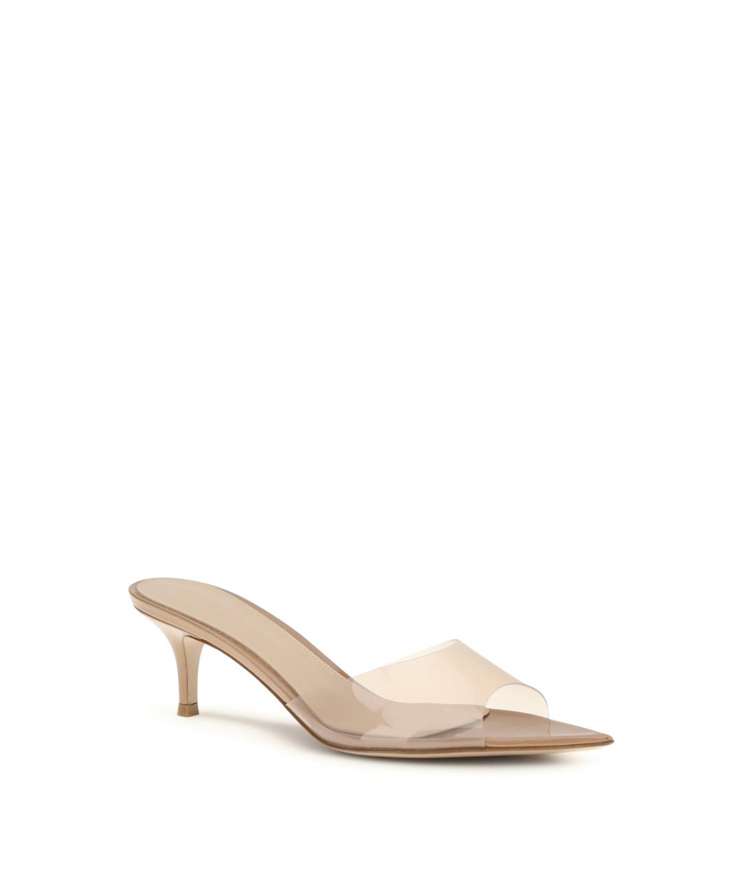 GIANVITO ROSSI Бежевые кожаные сандалии, фото 2