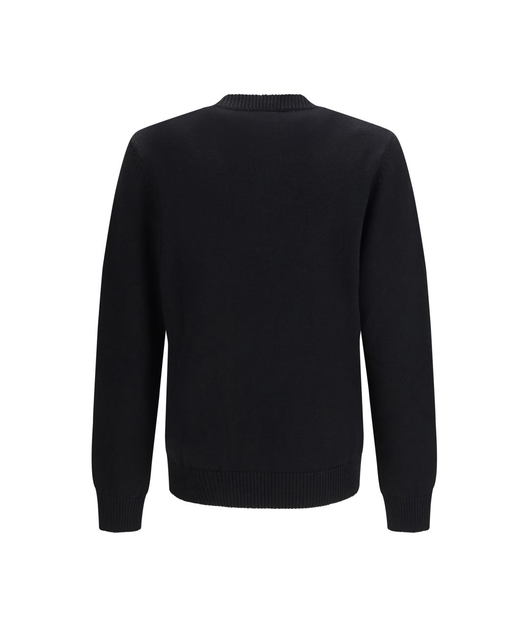 FENDI Черный шерстяной джемпер / свитер, фото 2