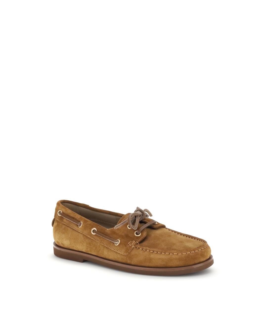 GIANVITO ROSSI Коричневые замшевые лоферы, фото 2