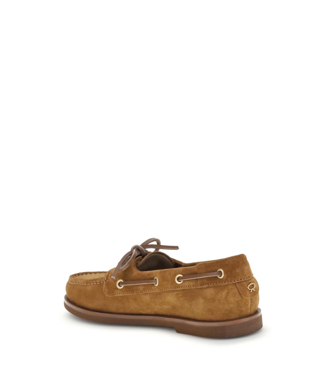 GIANVITO ROSSI Коричневые замшевые лоферы, фото 3