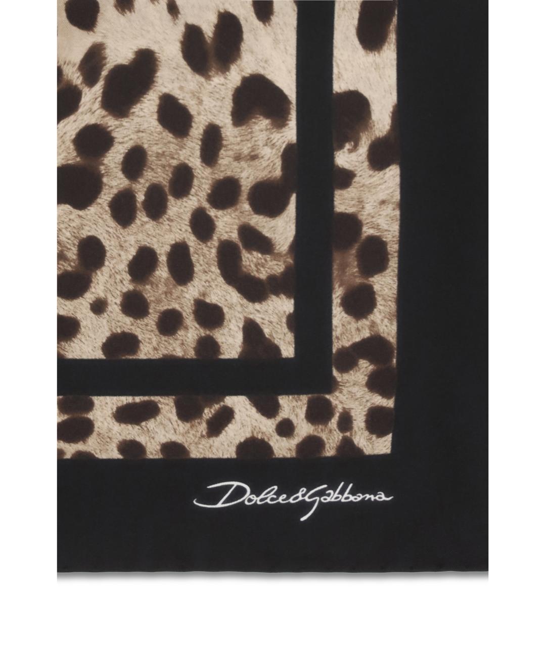 DOLCE&GABBANA Мульти шелковый шарф, фото 3