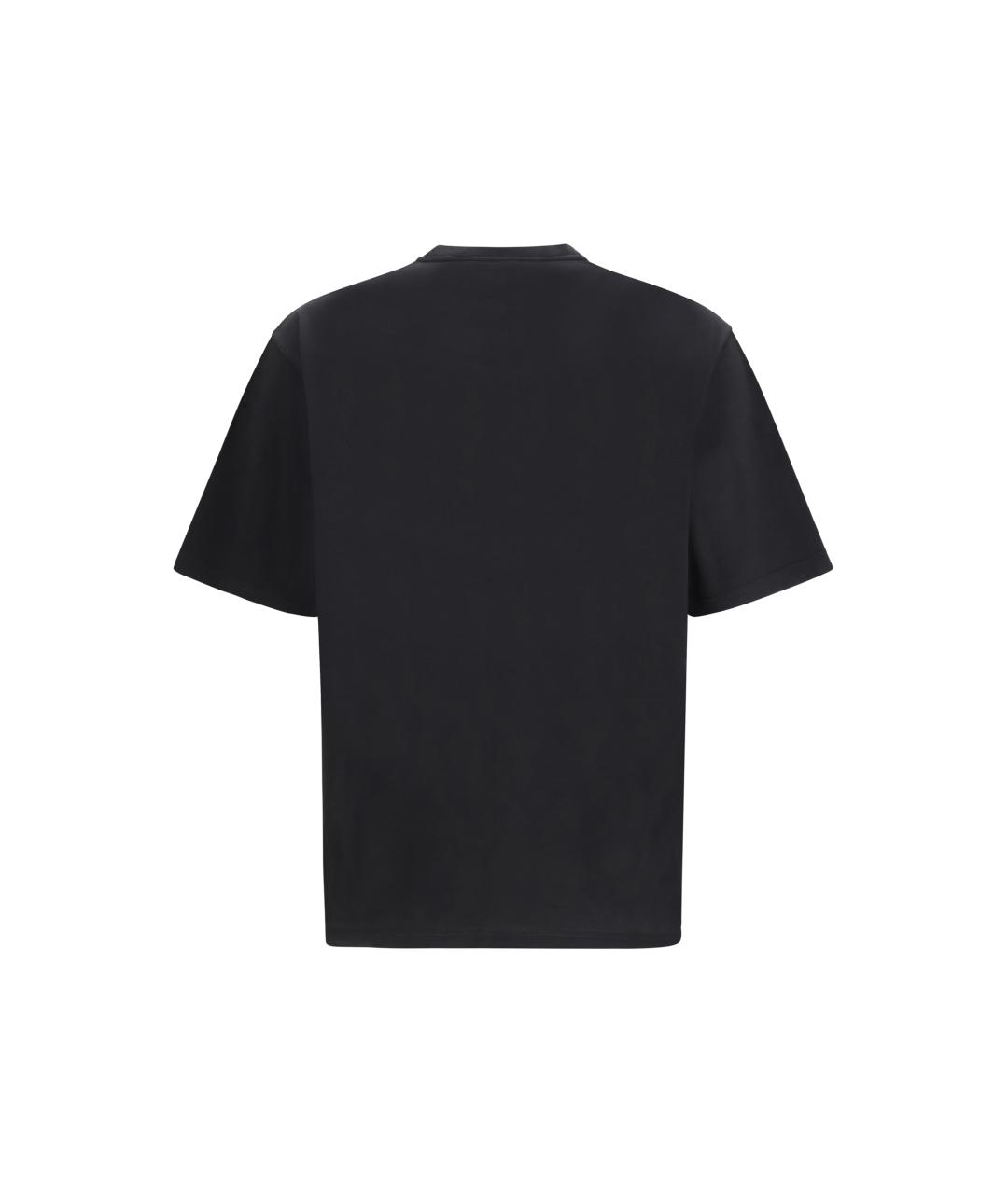 DOLCE&GABBANA Черная хлопковая футболка, фото 2