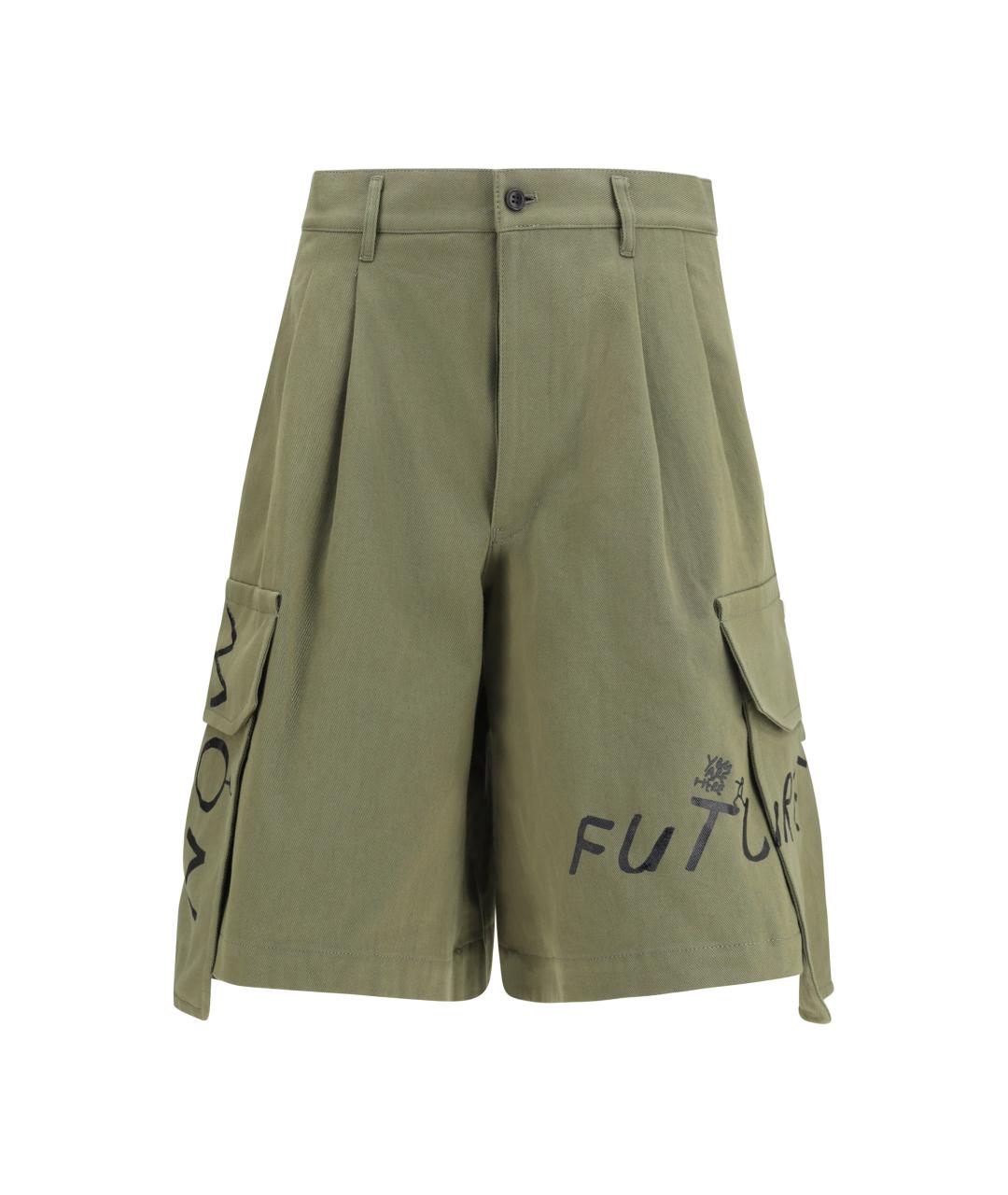 COMME DES GARÇONS SHIRT Хаки хлопковые шорты, фото 1