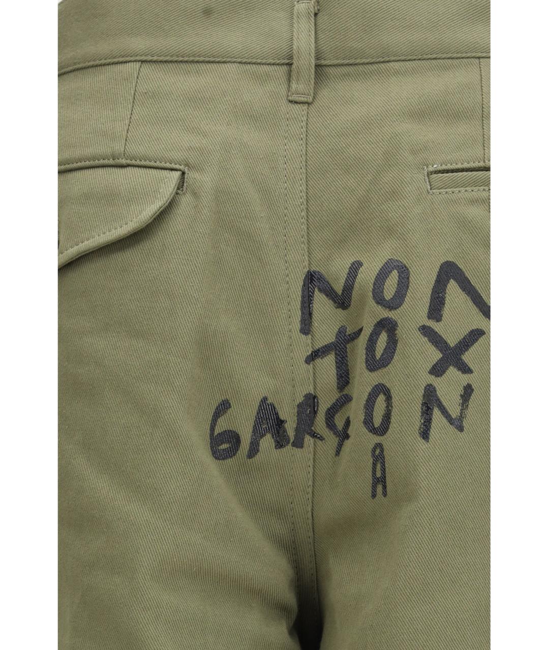 COMME DES GARÇONS SHIRT Хаки хлопковые шорты, фото 3