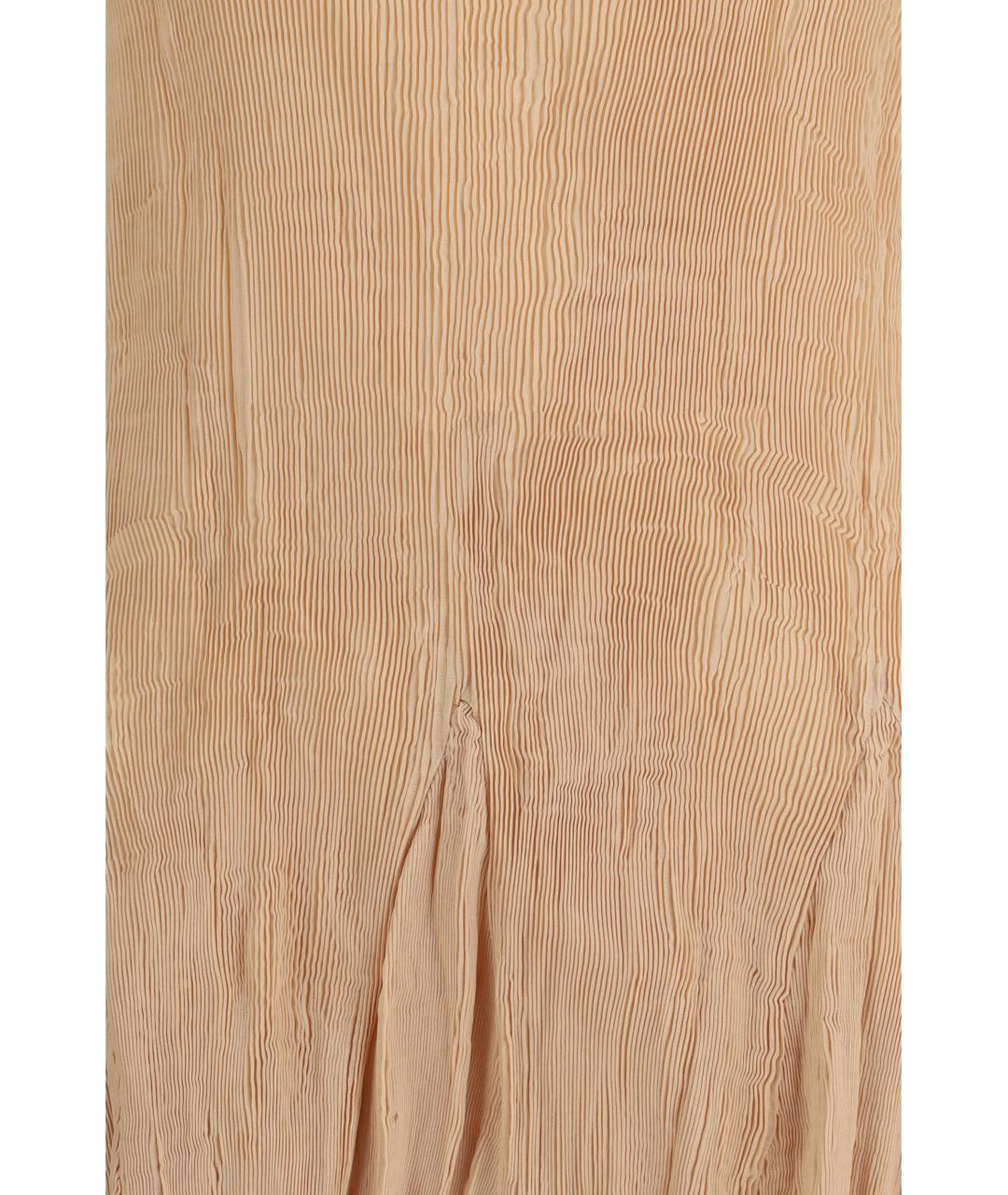GONGDID DESIGN Бежевое полиэстеровое повседневное платье, фото 3