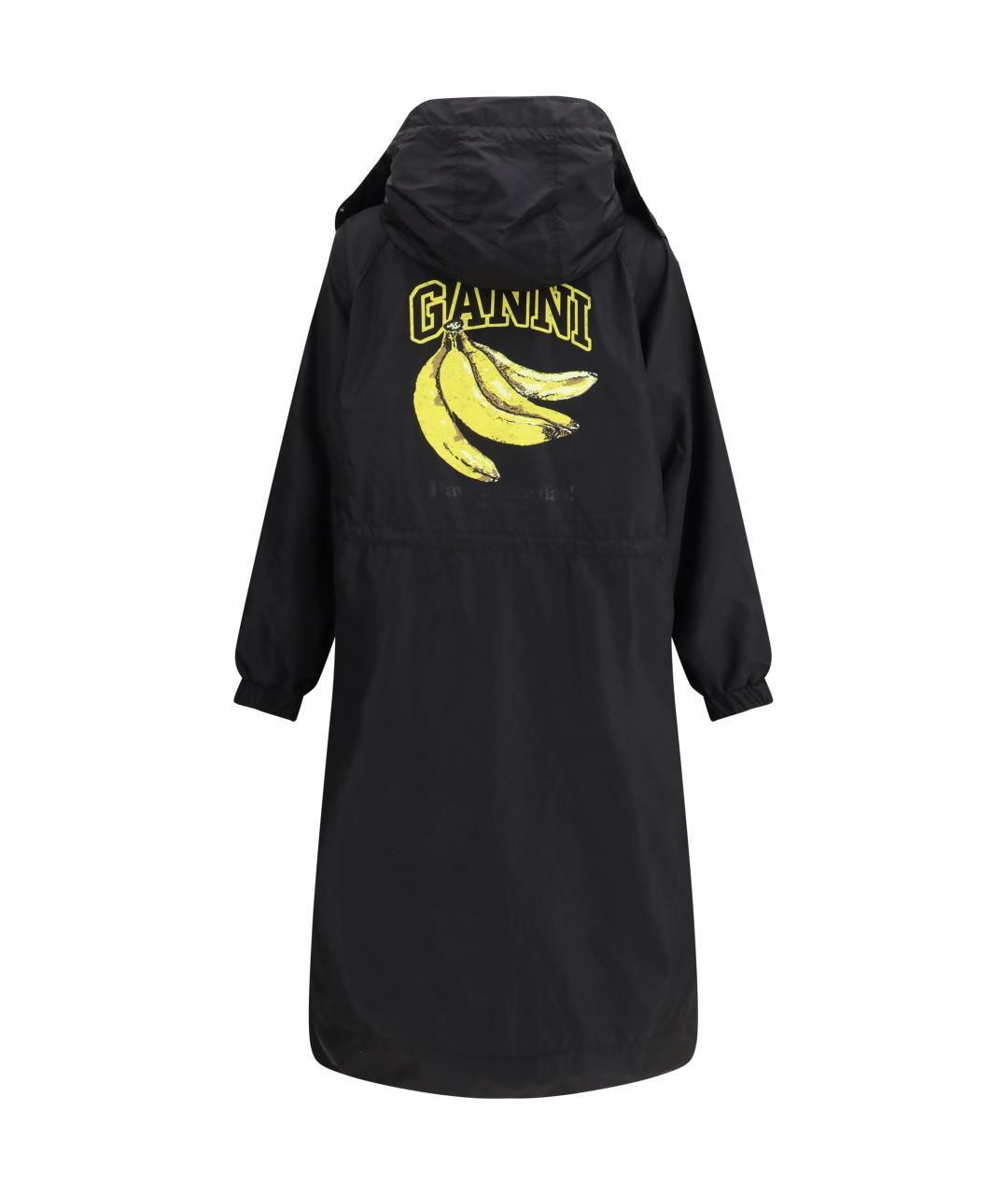 GANNI Черная полиамидовая парка, фото 2