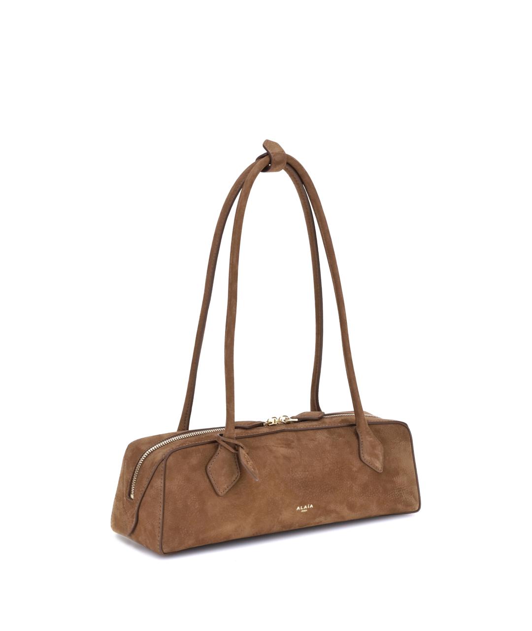 ALAIA Бежевая кожаная сумка через плечо, фото 2