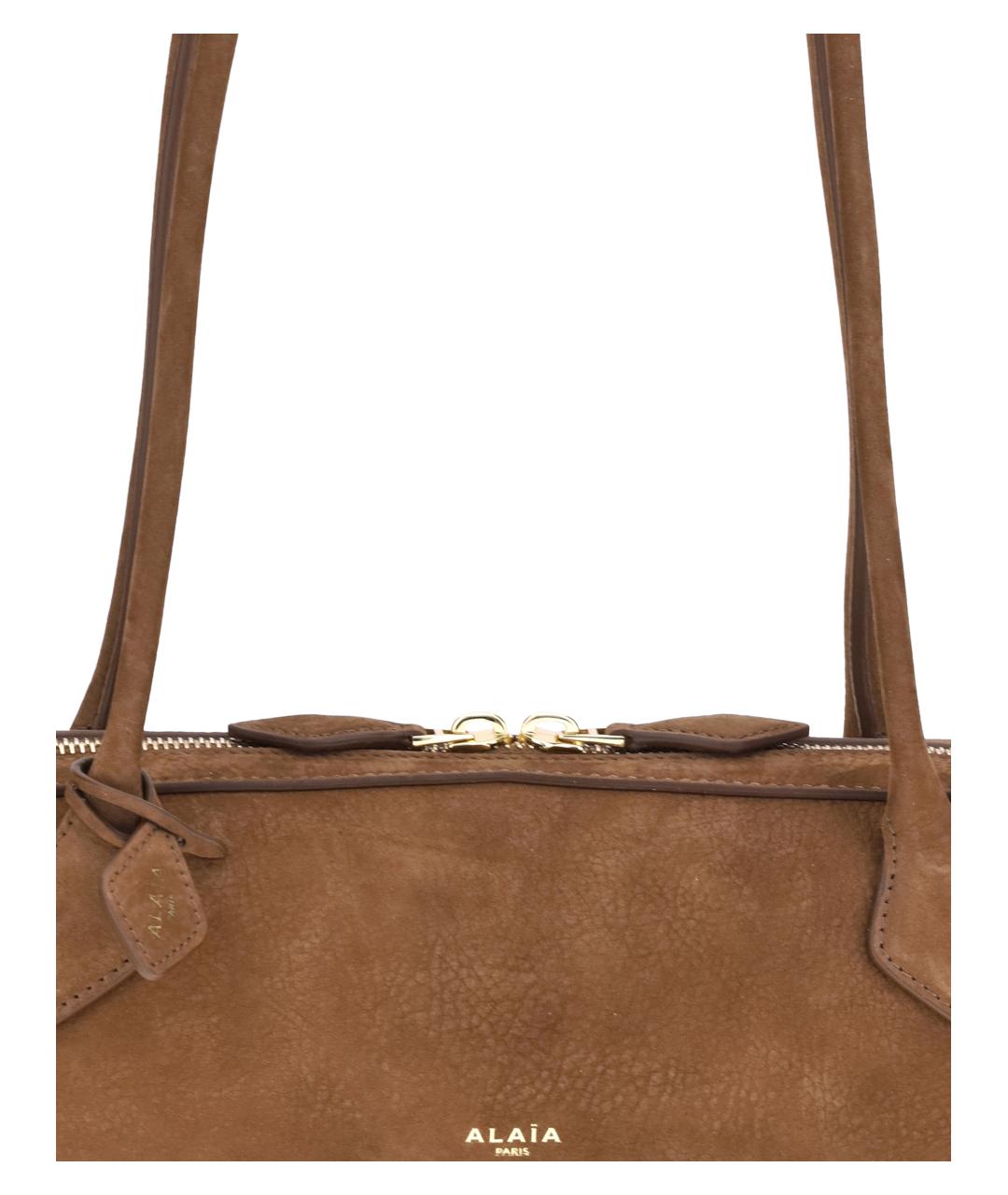 ALAIA Бежевая кожаная сумка через плечо, фото 4