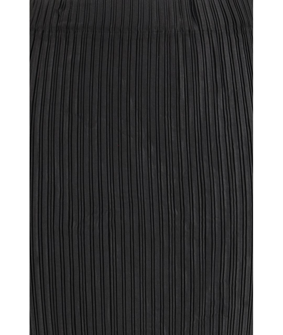 GONGDID DESIGN Черная полиэстеровая юбка миди, фото 3