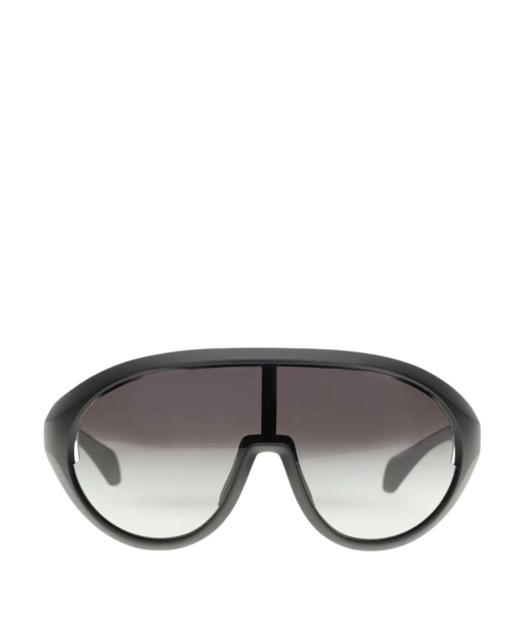 MONCLER Черные пластиковые солнцезащитные очки, фото 1