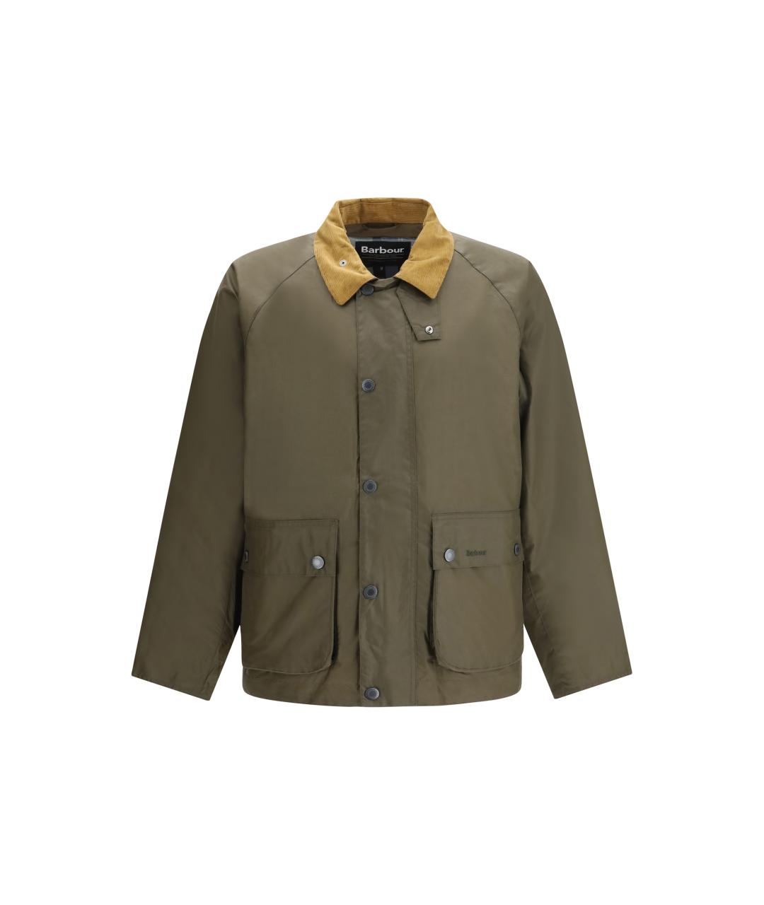 BARBOUR Хаки хлопковая куртка, фото 1