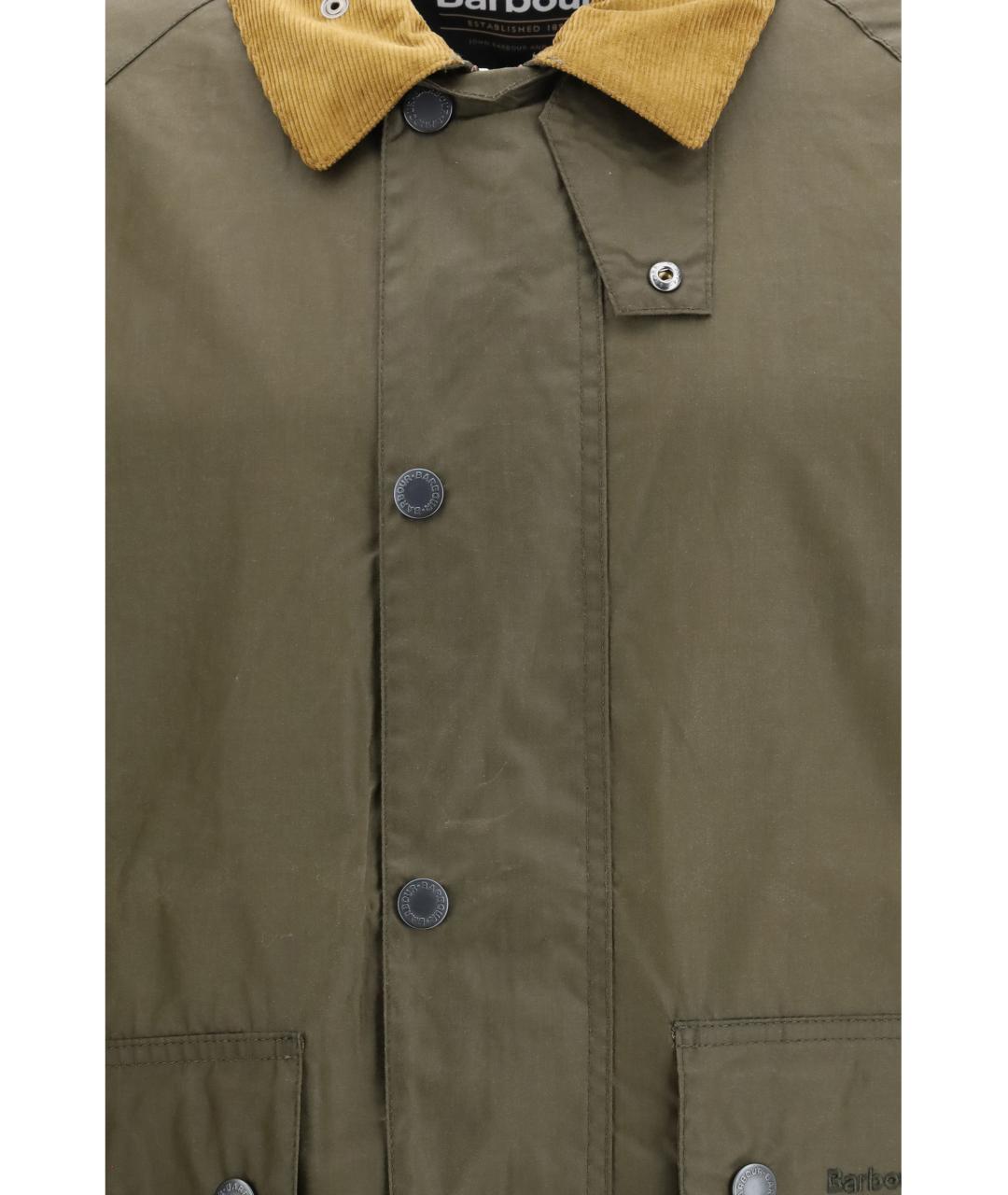 BARBOUR Хаки хлопковая куртка, фото 3