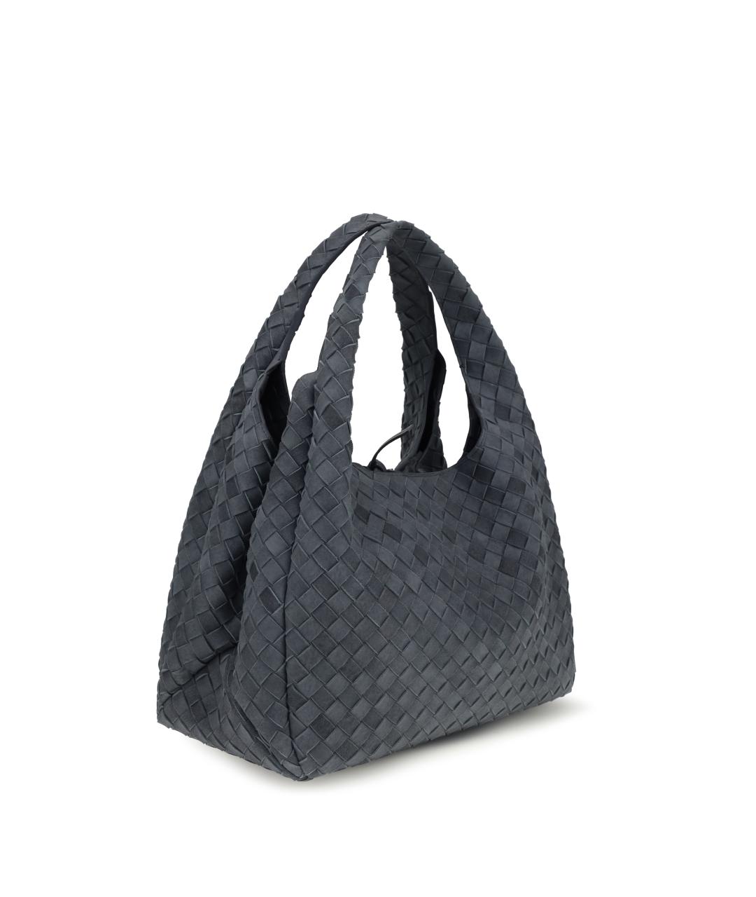 BOTTEGA VENETA Синяя замшевая сумка тоут, фото 2