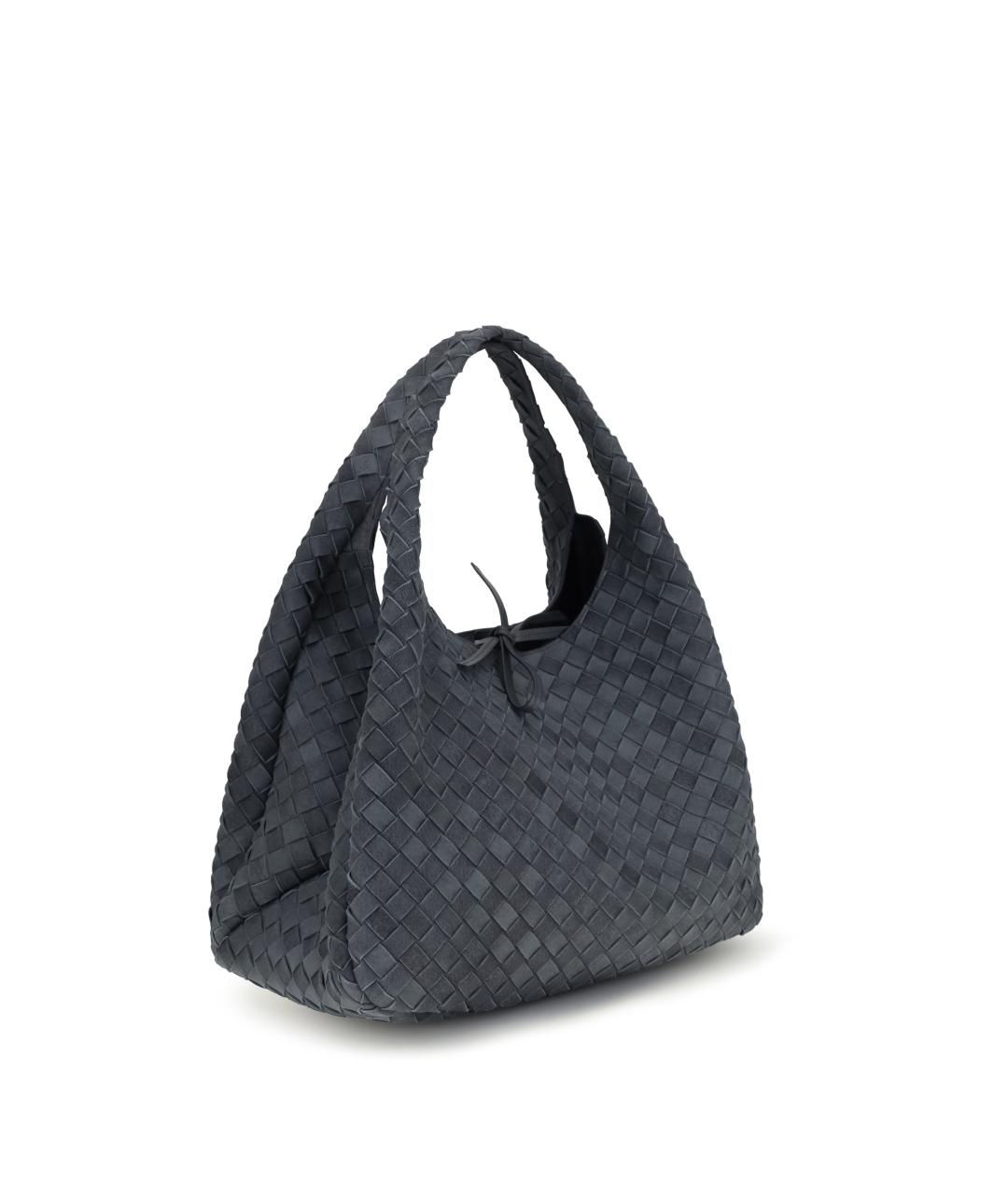 BOTTEGA VENETA Синяя замшевая сумка тоут, фото 3