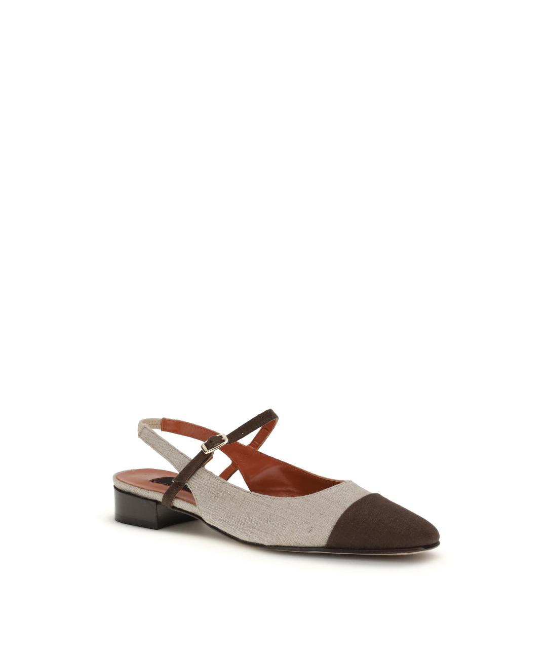 CAREL Бежевые текстильные балетки, фото 2