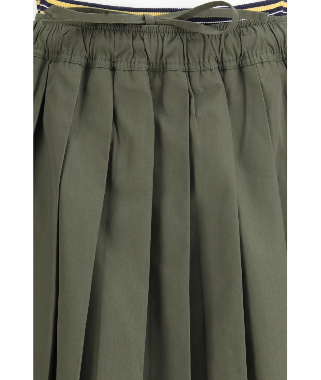 PRADA Зеленая полиэстеровая юбка миди, фото 3